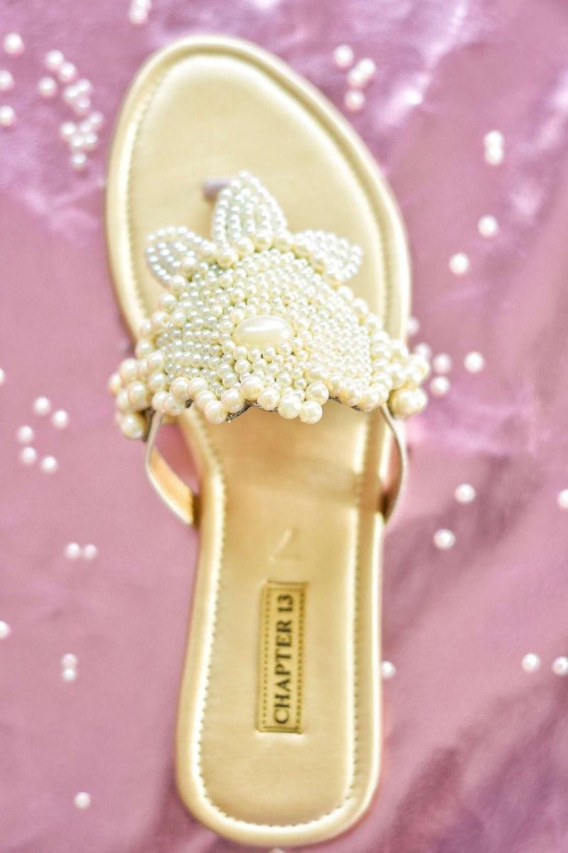 Chapter 13 - Off White Pearly Gulab Chappals