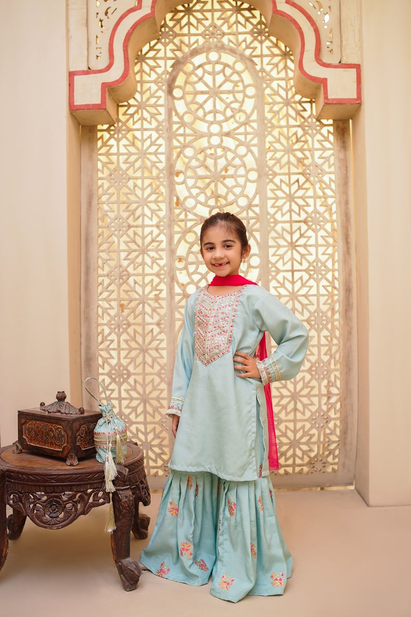 Cheeco Chic - BPGEID25 - Pastel Blue & Pink - viscose - 3 Piece