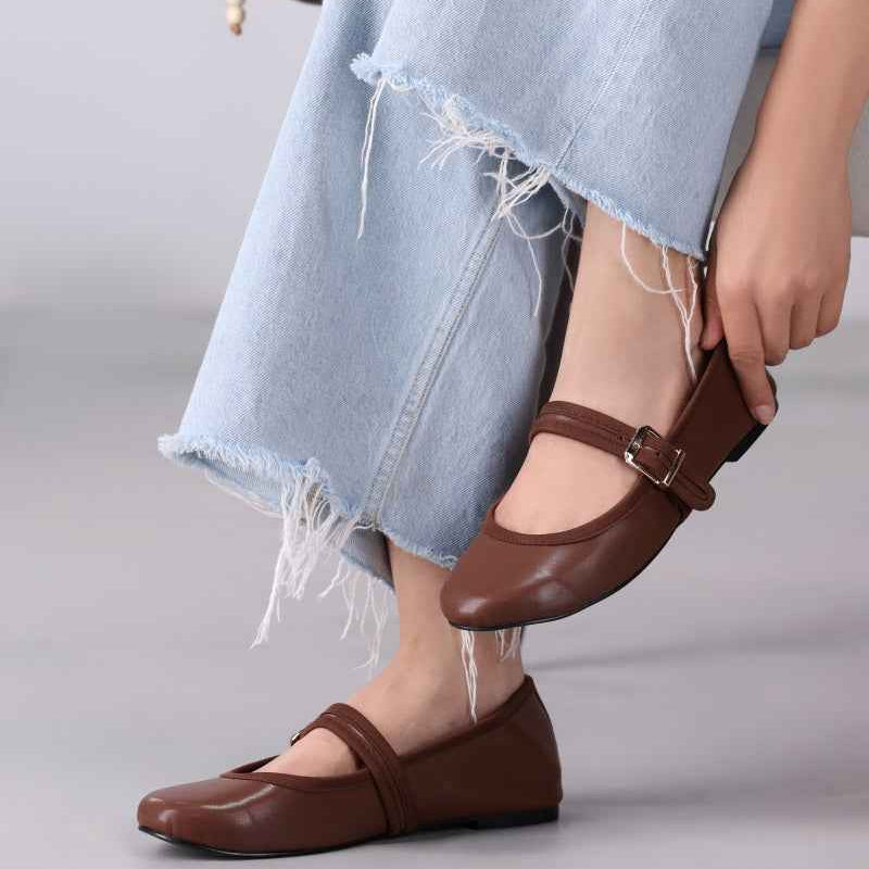 JootiShooti - Chestnut Essential Mary Jane For Women