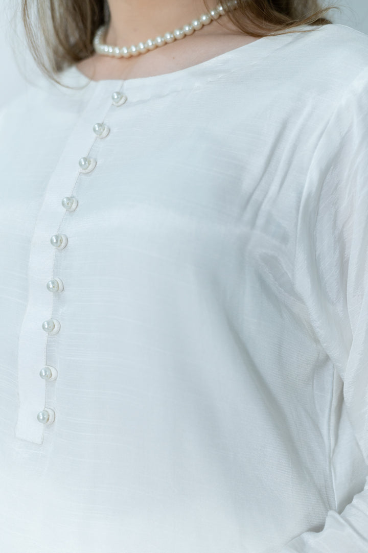 Alifyay - White - Cotton Silk - 3 Piece