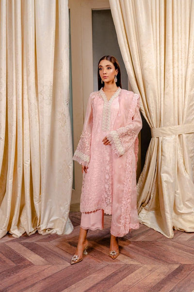 Fozia Khalid - Crepe Rose - Embroidered - 4 Piece - Studio by TCS