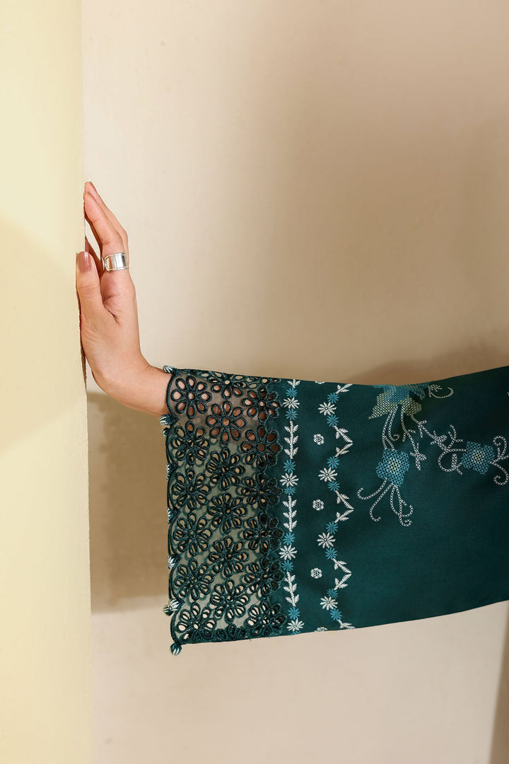 Cross Stitch - Aqua Luxe Printed Lawn Unstitch Suit For Women - 3 Piece
