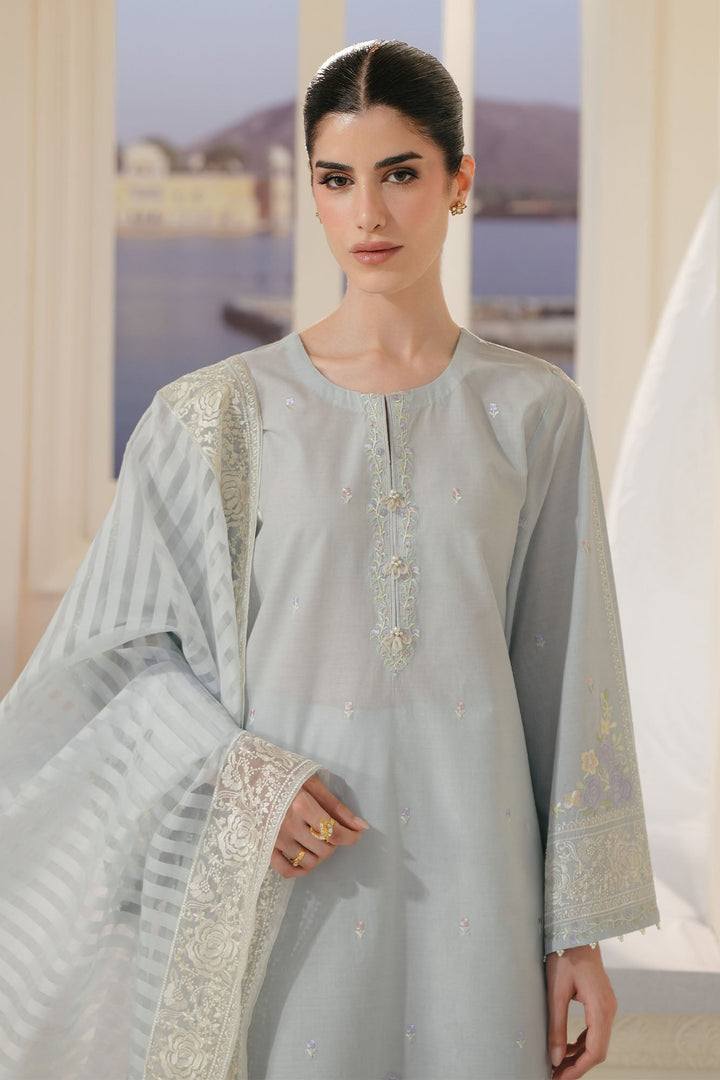 Cross Stitch - Aqua Whisper Lawn Embroidered Suit For Women - 3 Piece