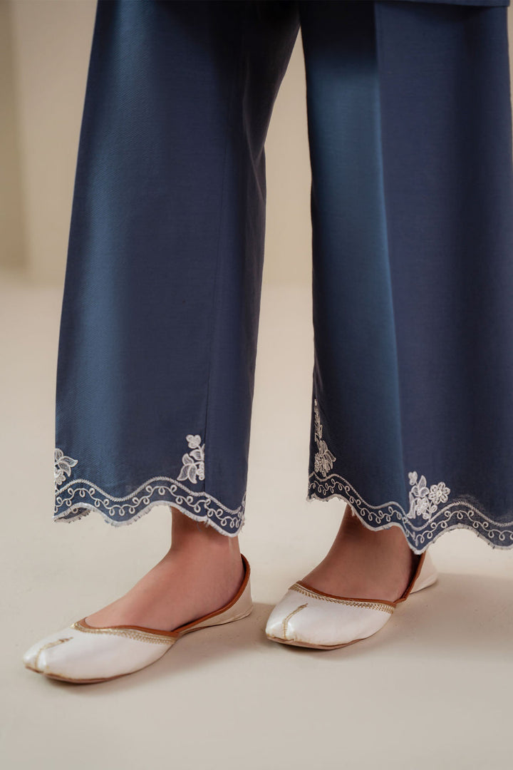 Cross Stitch - Azure Dusk Lawn Suit For Women - Blue - 2 Piece