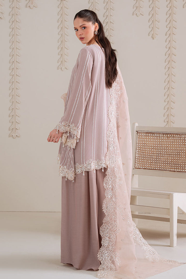 Cross Stitch - BURNT SAND - Chiffon - 3 Piece - Unstitched