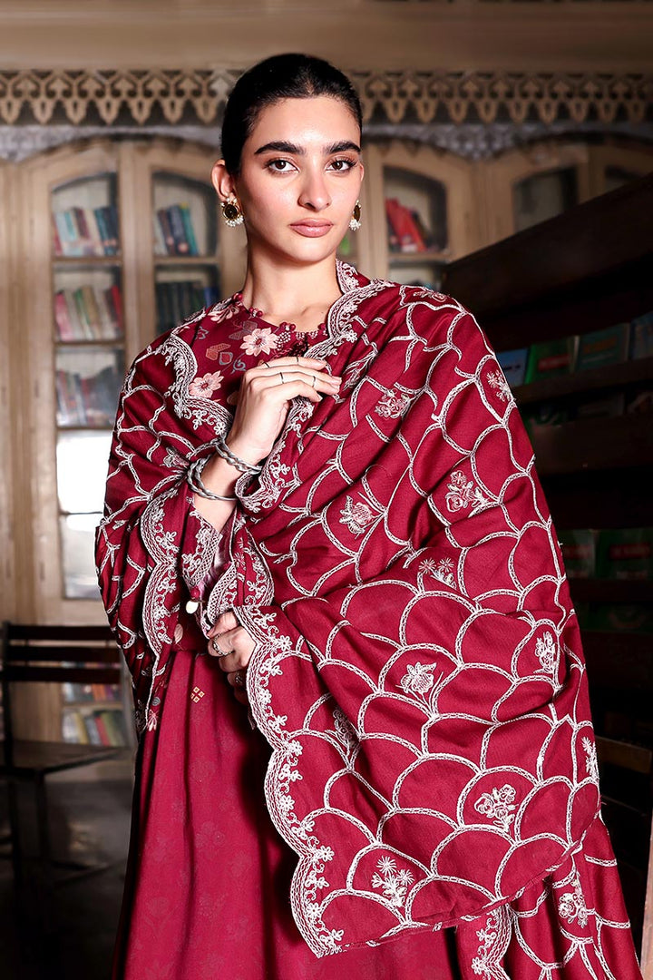 Cross Stitch - Berry Luxe - Linen Printed Suit - 3 Piece - Unstitch
