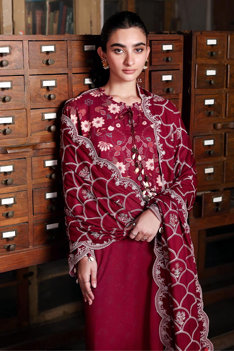 Cross Stitch - Berry Luxe - Linen Printed Suit - 3 Piece - Unstitch