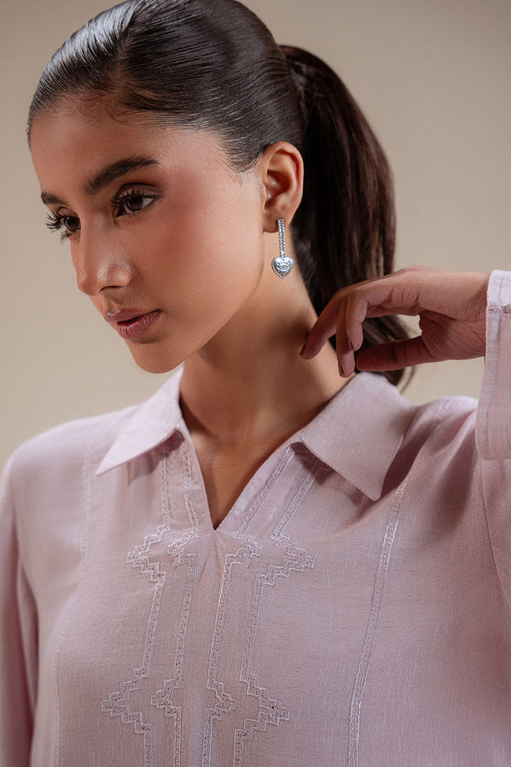 Cross Stitch - Blossom Karandi Suit For Women - Pink - 2 Piece
