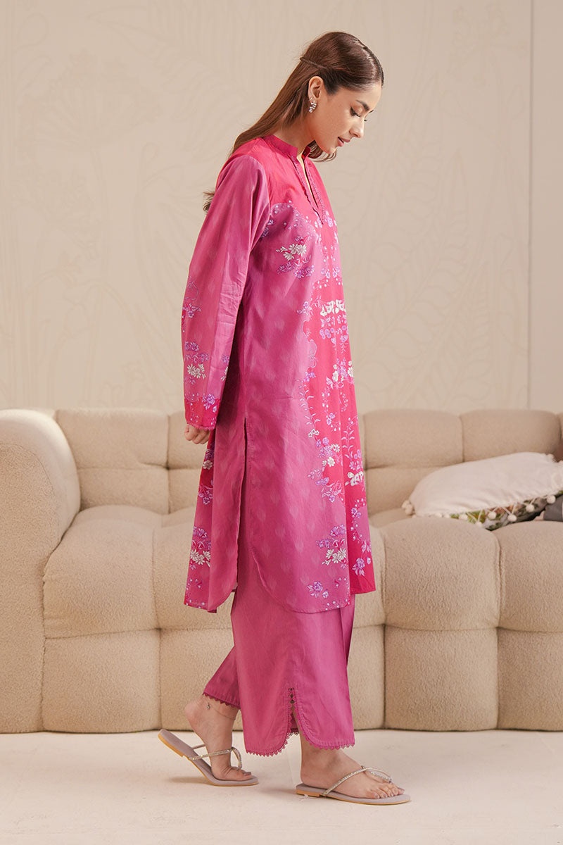 Cross Stitch - Blossom Melody Digital Print Lawn Unstitch Suit For Women - 2 Piece