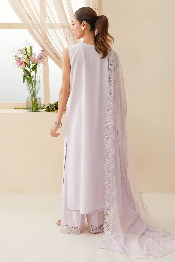 Cross Stitch - Blush Breeze Chikankari Lawn Unstitch Suit For Women - 3 Piece