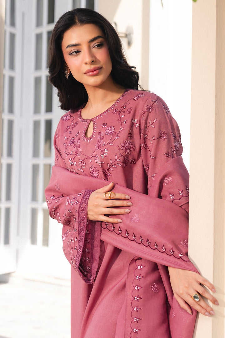Cross Stitch - Blush Mist Net Suit For Women - Pink - 2 Piece