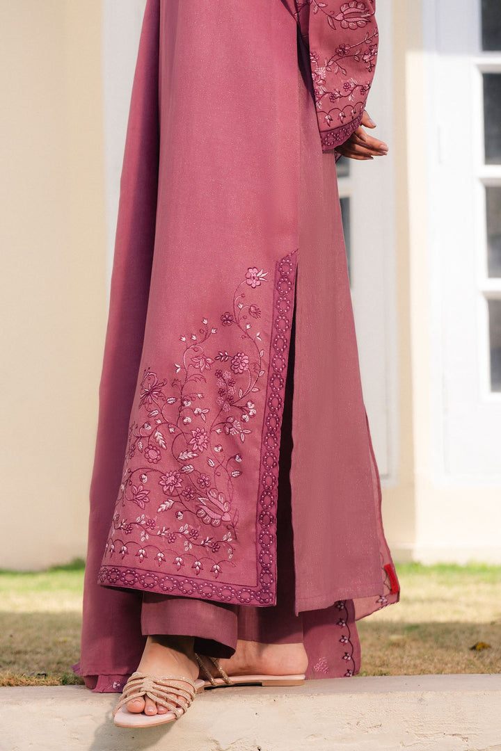 Cross Stitch - Blush Mist Net Suit For Women - Pink - 2 Piece