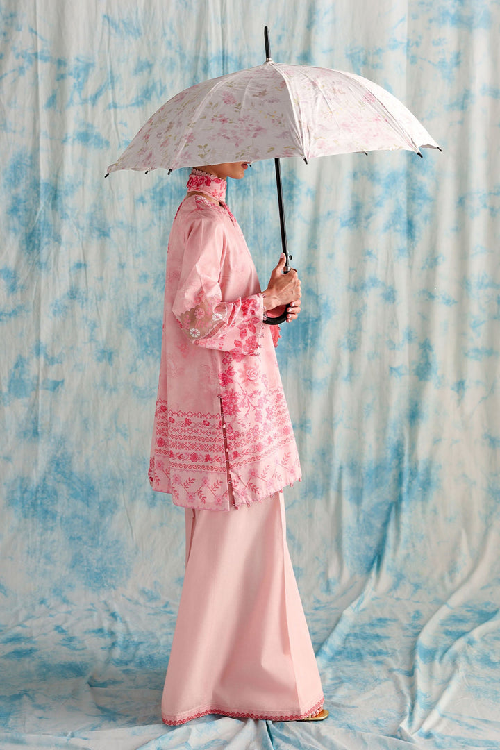 Cross Stitch - Blush Threads Printed Lawn Unstitch Suit For Women - 3 Piece
