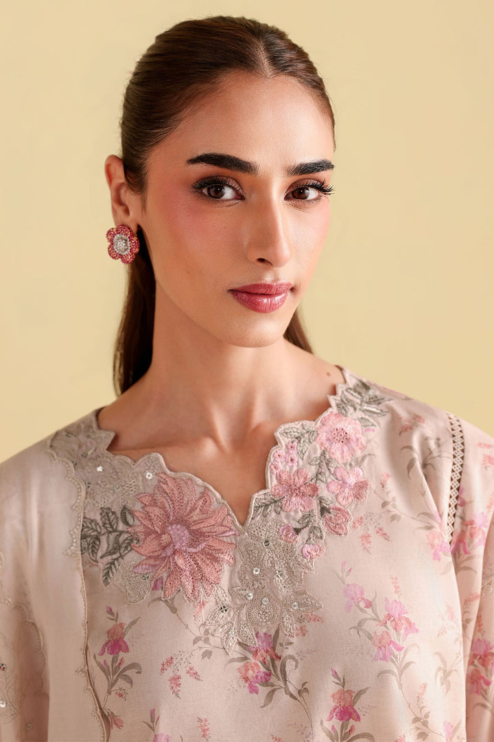 Cross Stitch - Botanical Bliss Printed Lawn Unstitch Suit For Women - 3 Piece