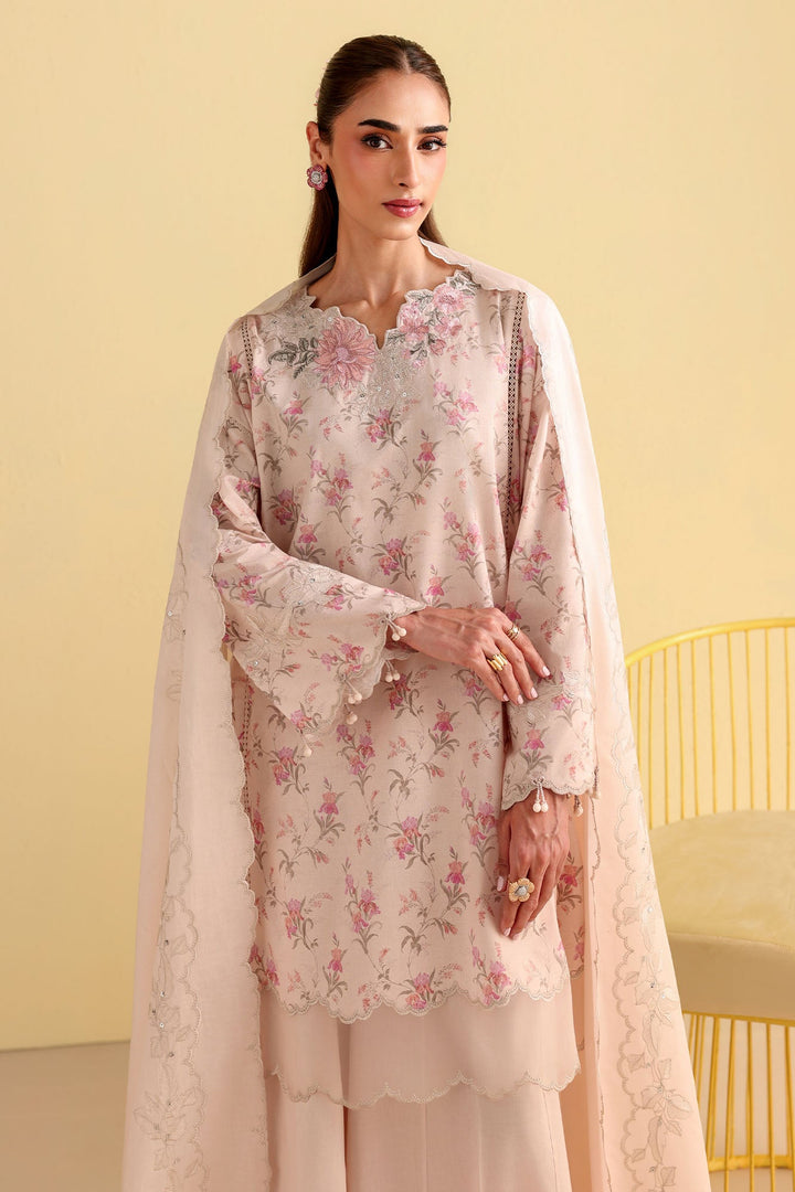 Cross Stitch - Botanical Bliss Printed Lawn Unstitch Suit For Women - 3 Piece