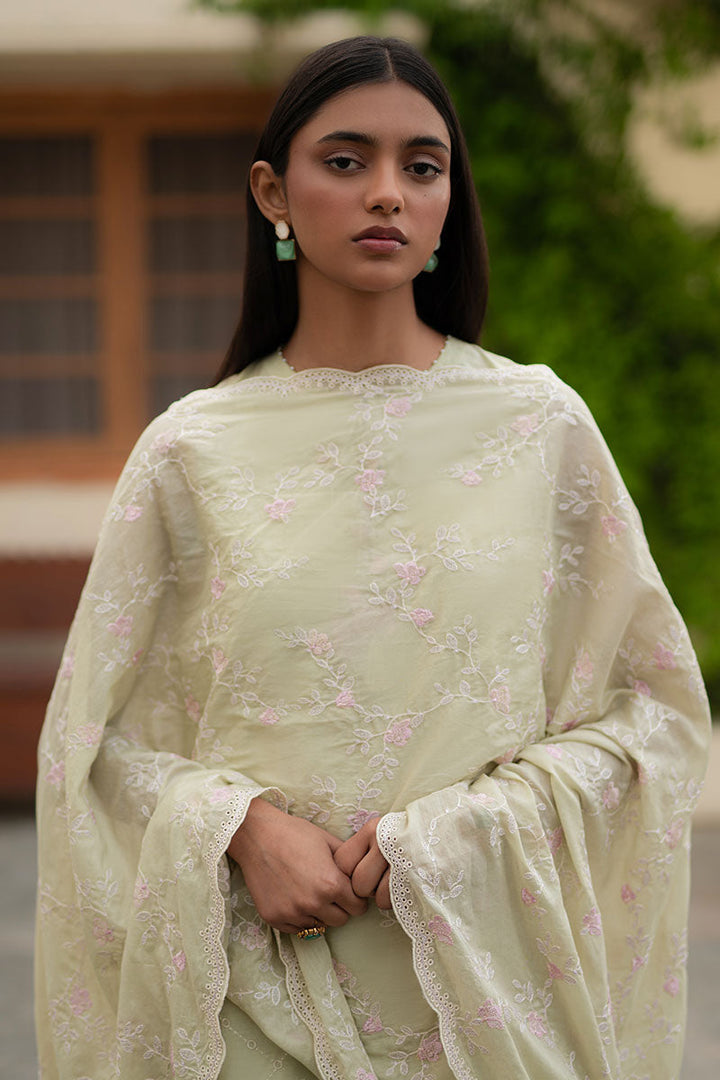 Cross Stitch - CANARY GREEN - Lawn - 3 Piece - Unstitch