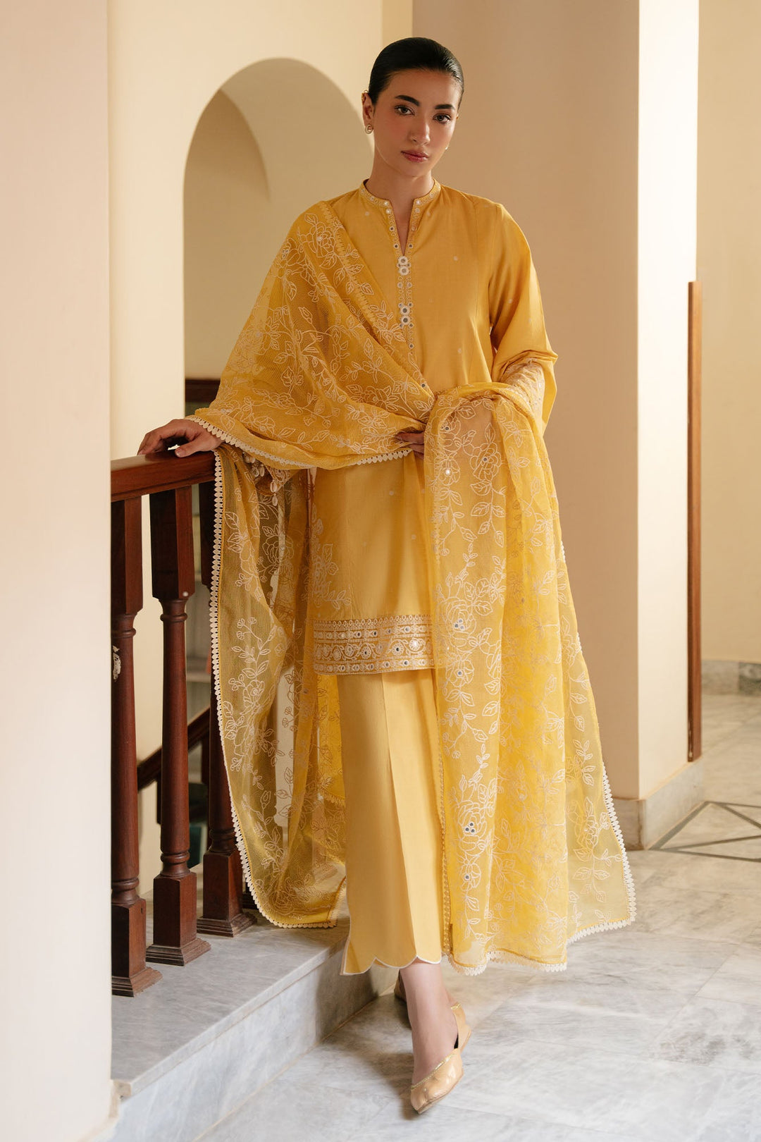 Cross Stitch - Citrine Grace Lawn Suit For Women - 3 Piece