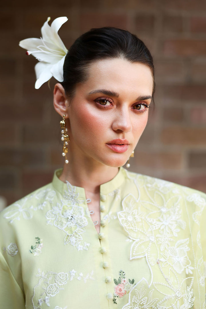 Cross Stitch - Citrus Lace Lawn Unstitch Suit For Women - 3 Piece