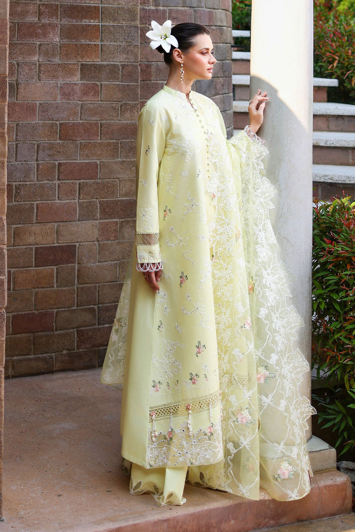 Cross Stitch - Citrus Lace Lawn Unstitch Suit For Women - 3 Piece