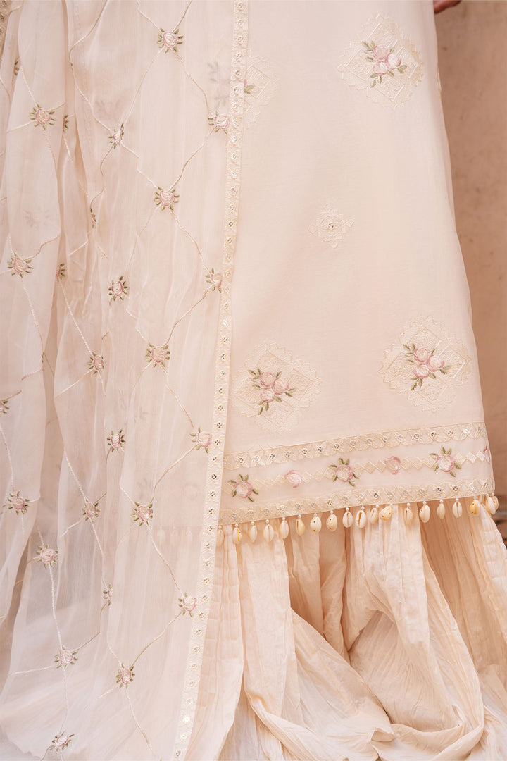 Cross Stitch - Cloud Garden Lawn Suit For Women - 3 Piece