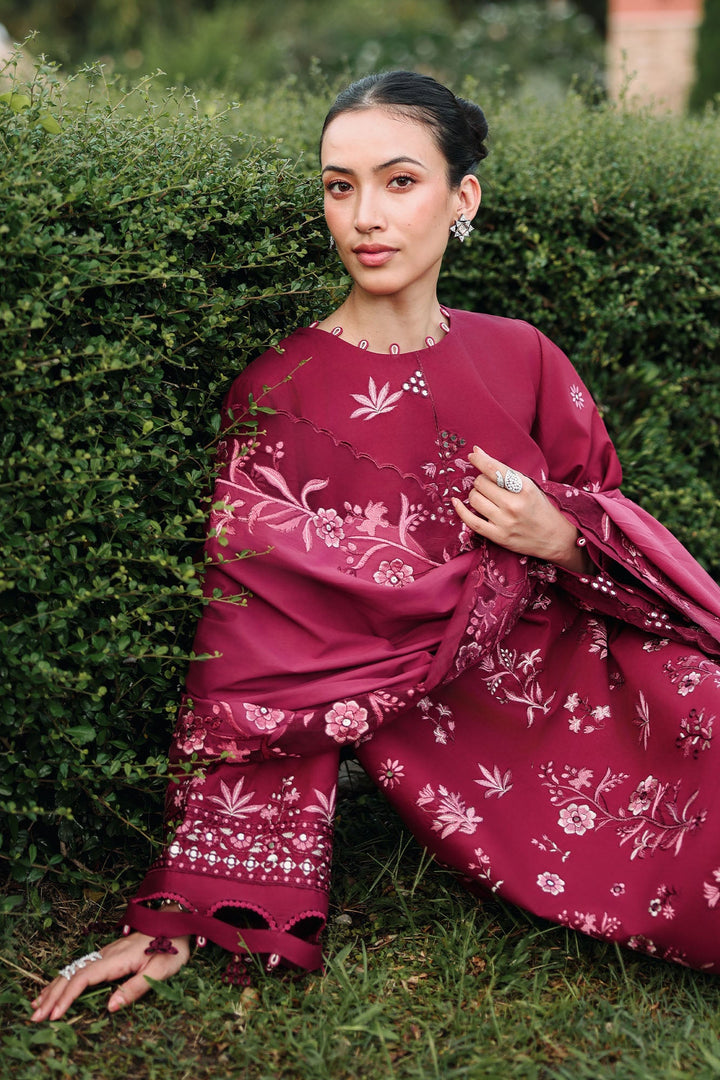Cross Stitch - Crimson Royale Lawn Unstitch Suit For Women - 3 Piece