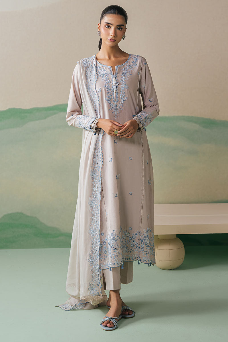 Cross Stitch - DUSTY FROST - Lawn - 3 Piece - Unstitched