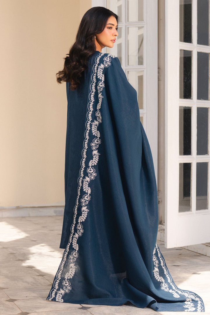 Cross Stitch - Deep Eclipse Net Suit For Women - Blue - 2 Piece