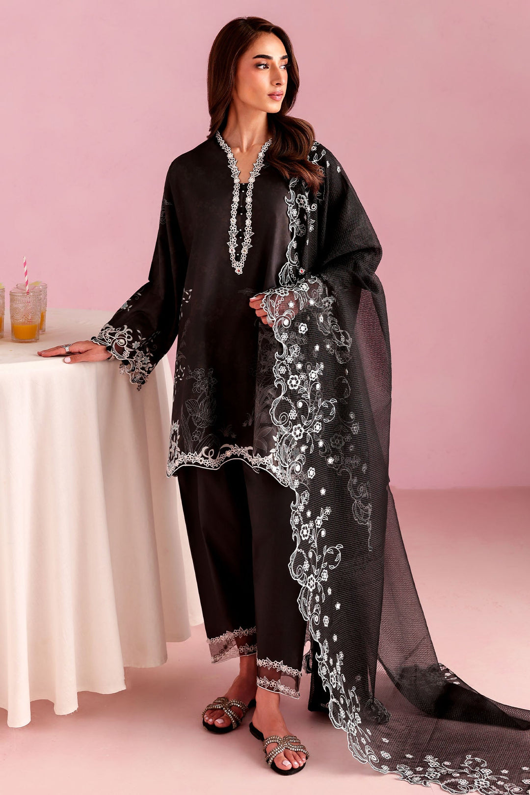 Cross Stitch - Deep Forest Printed Lawn Unstitch Suit For Women - 3 Piece