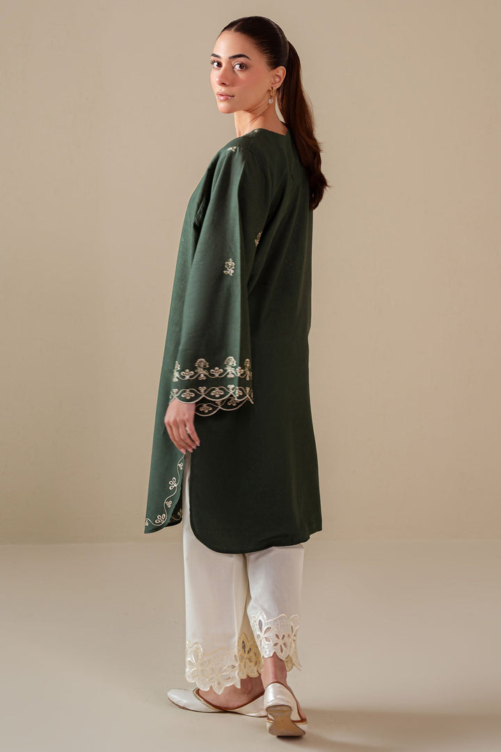 Cross Stitch - Dew Embroidered Lawn Shirt For Women - Green - 1 Piece