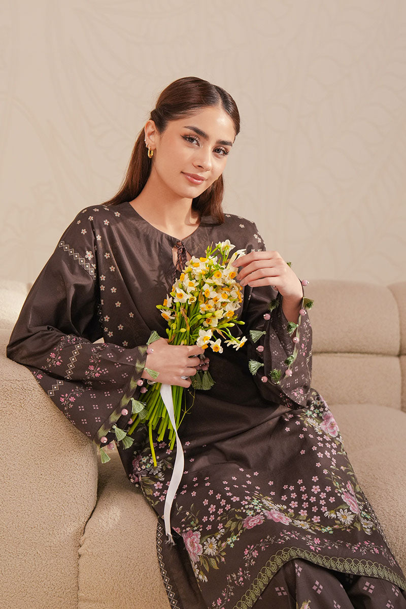 Cross Stitch - Enchanted Flora Digital Print Lawn Unstitch Suit For Women - 2 Piece