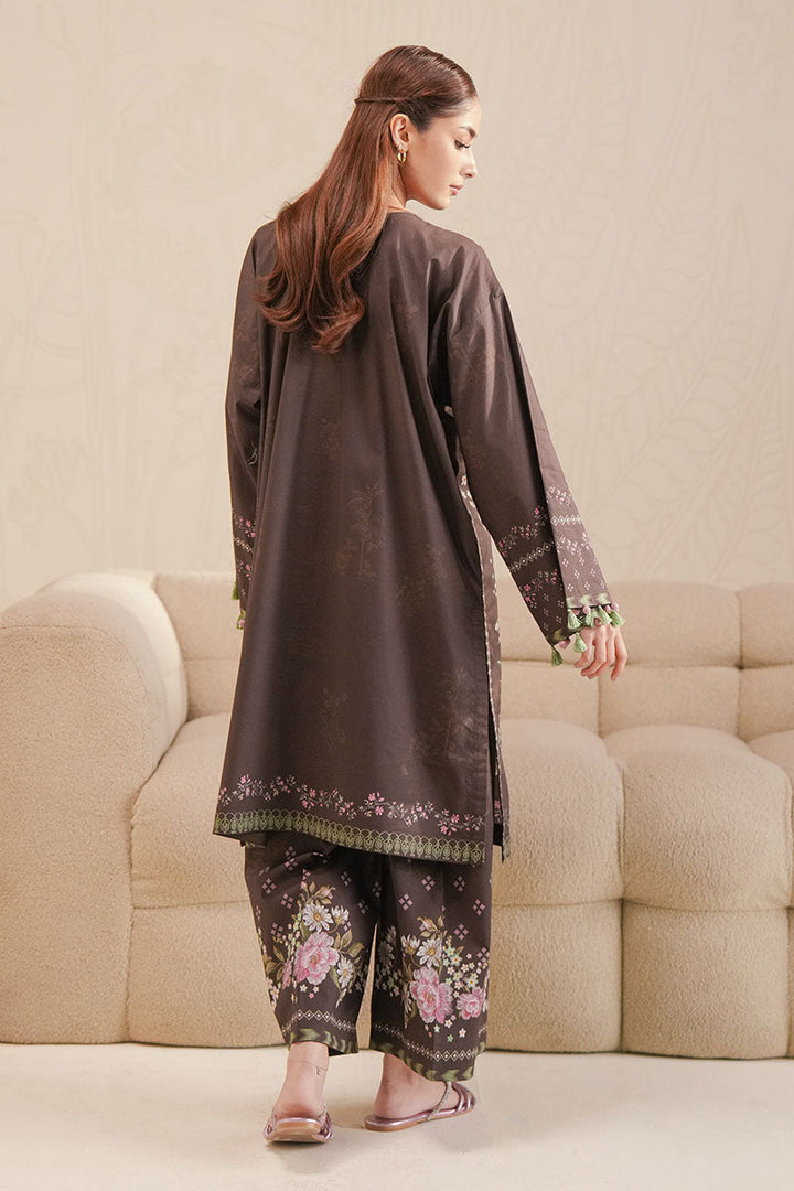 Cross Stitch - Enchanted Flora Digital Print Lawn Unstitch Suit For Women - 2 Piece