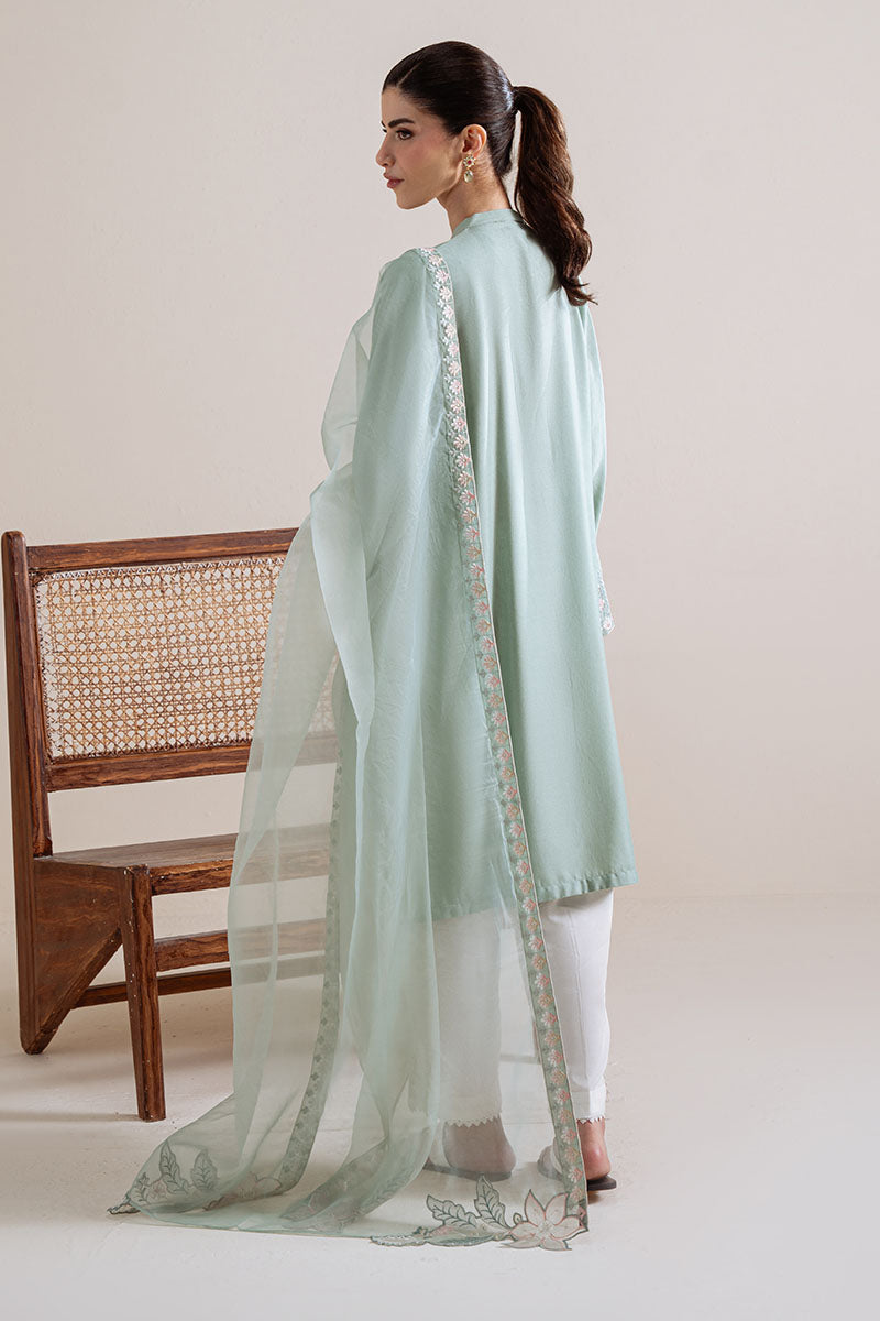 Cross Stitch - Enchanted Meadow Karandi Suit For Women - Green - 2 Piece