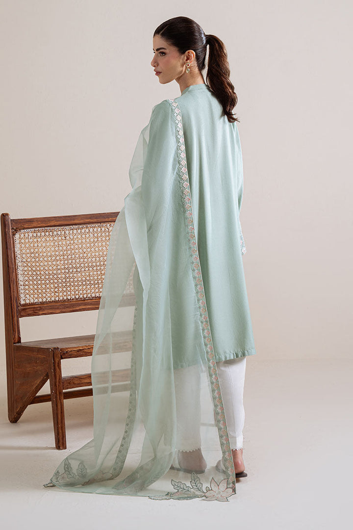 Cross Stitch - Enchanted Meadow Karandi Suit For Women - Green - 2 Piece