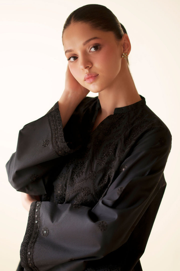 Cross Stitch - Eternal Embroidered Cambric Shirt For Women - White - 1 Piece