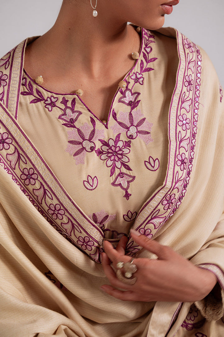 Cross Stitch - Fawn Radiance - Linen Embroidered Suit - 3 Piece - Unstitch