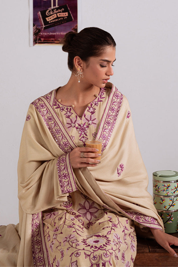 Cross Stitch - Fawn Radiance - Linen Embroidered Suit - 3 Piece - Unstitch