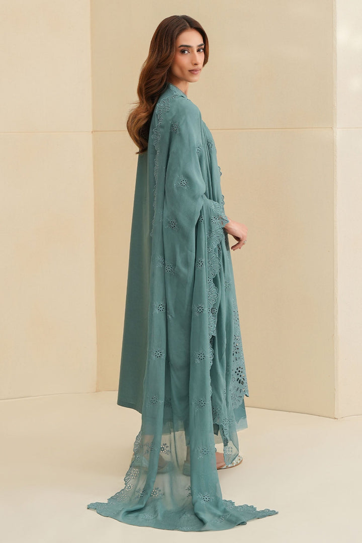 Cross Stitch - Fleur Whisper Chikankari Lawn Unstitch Suit For Women - 3 Piece