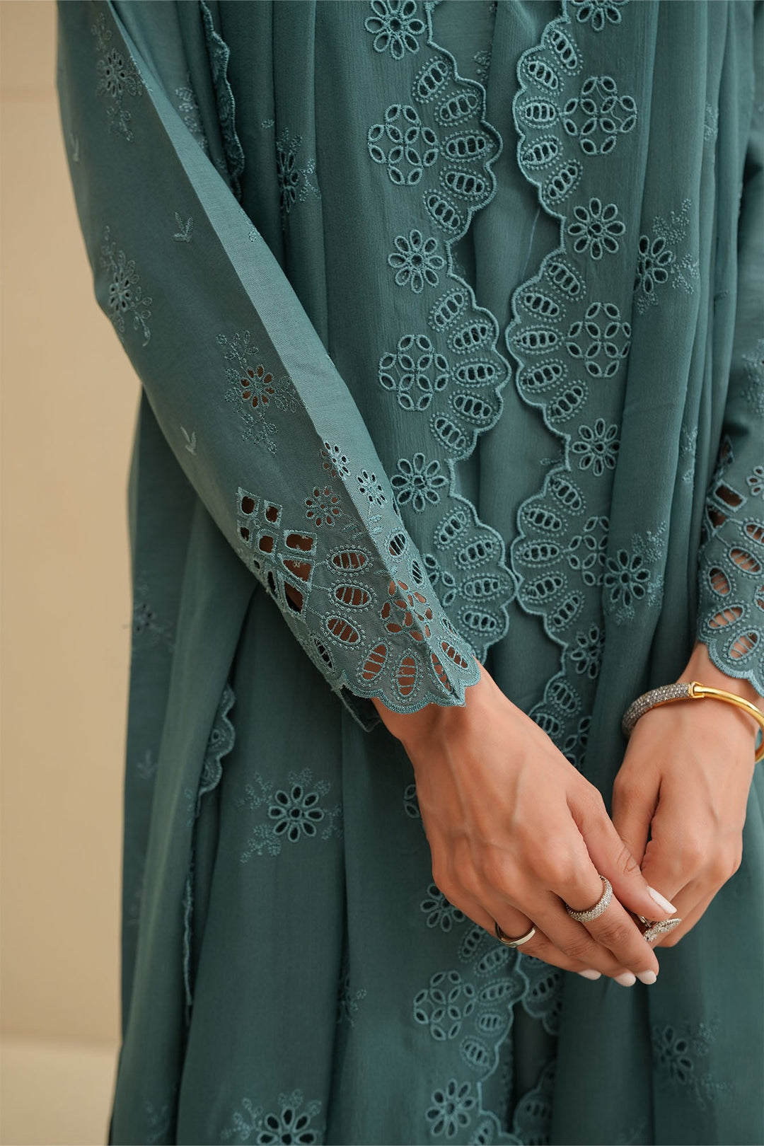 Cross Stitch - Fleur Whisper Chikankari Lawn Unstitch Suit For Women - 3 Piece