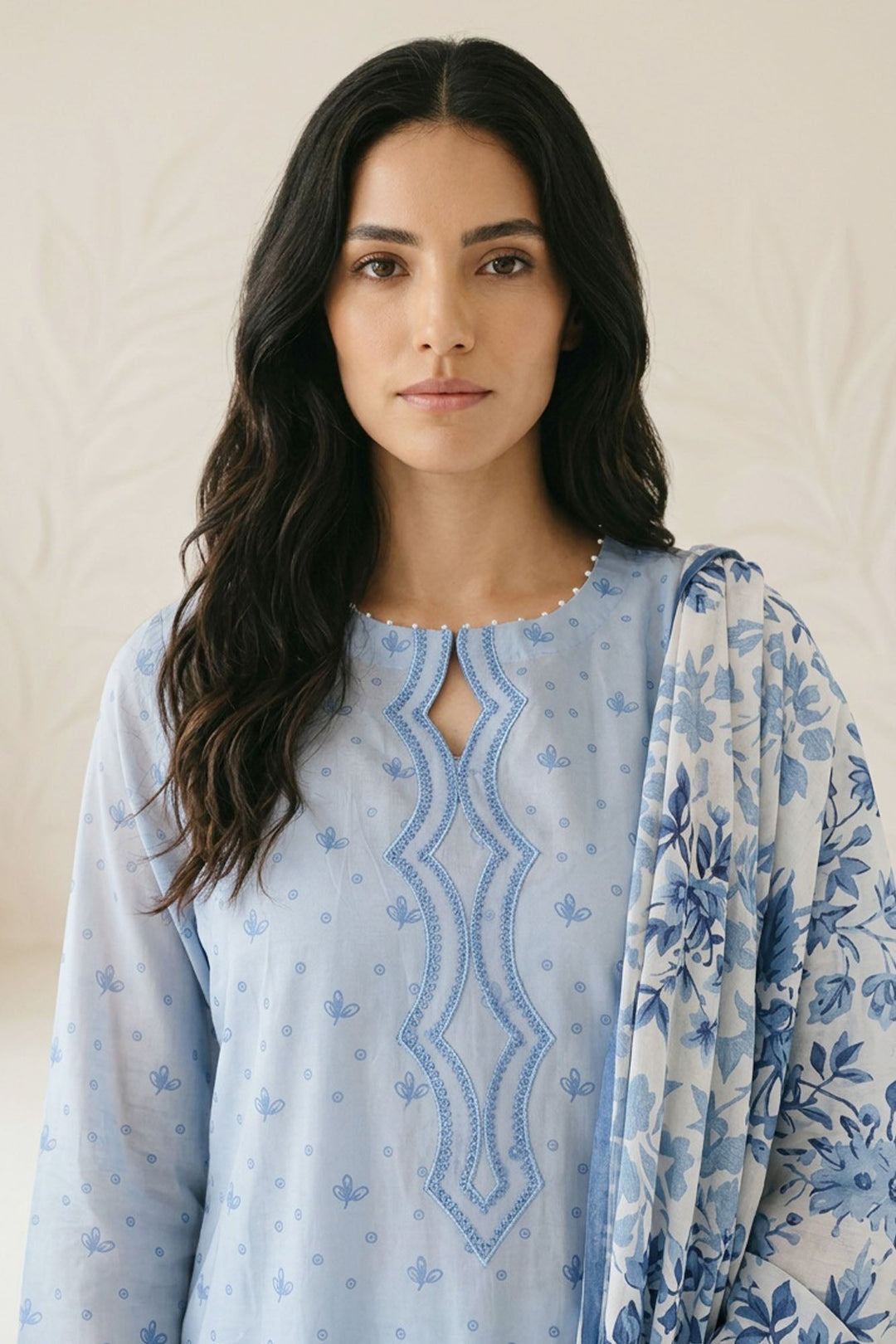 Cross Stitch - Floral Dream Lawn Suit For Women - 3 Piece