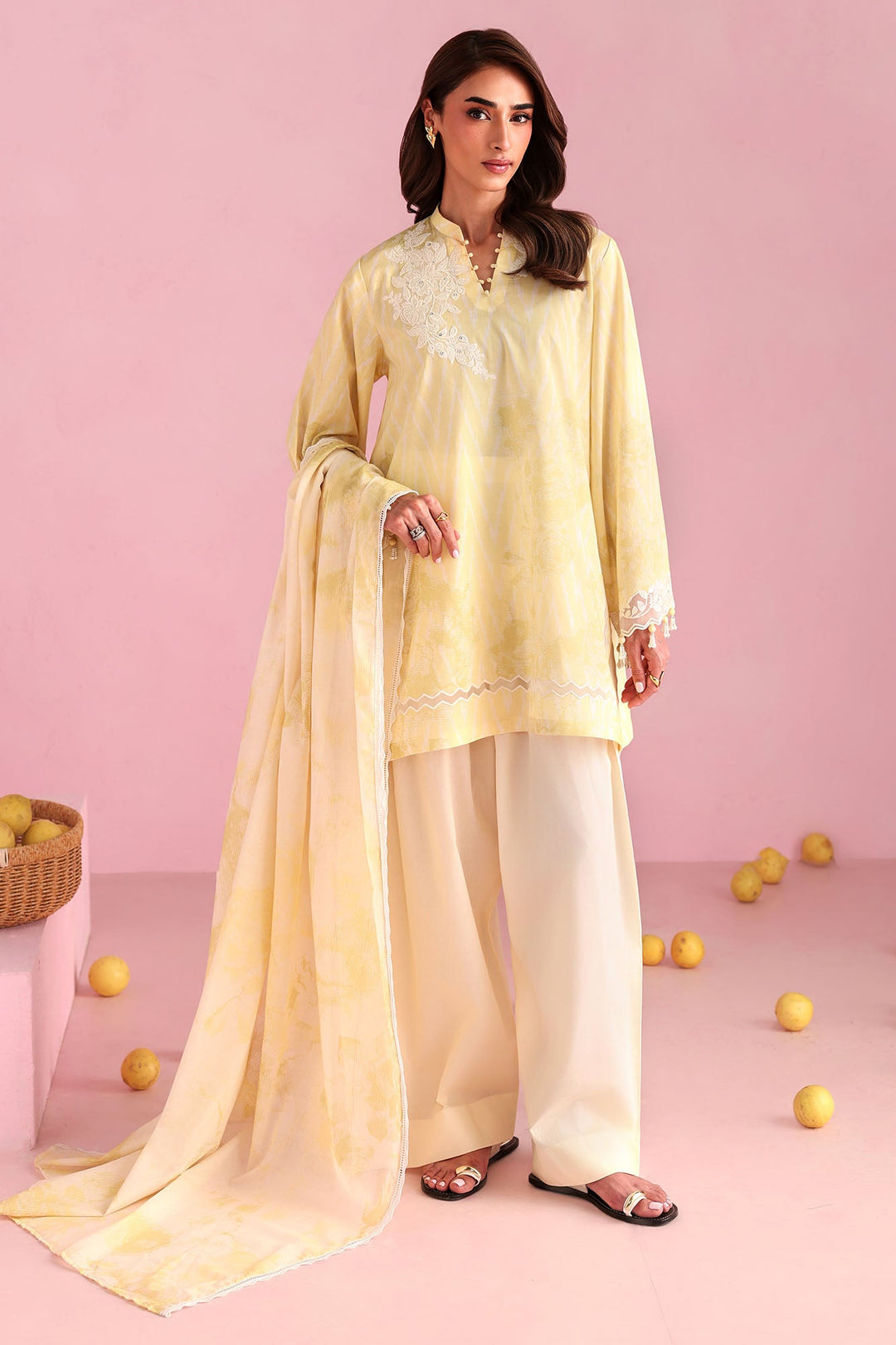 Cross Stitch - Floral Haze Printed Lawn Unstitch Suit For Women - 3 Piece
