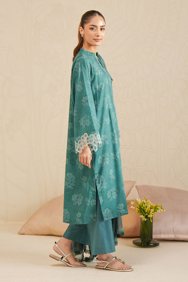 Cross Stitch - Forest Dew Digital Print Lawn Unstitch Suit For Women - 3 Piece