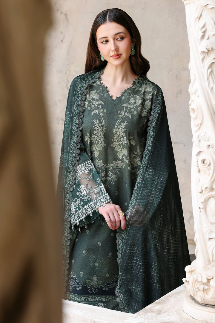 Cross Stitch - Forest Muse Lawn Unstitch Suit For Women - 3 Piece