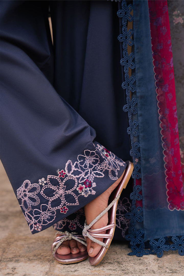 Cross Stitch - Indigo Dusk Lawn Suit For Women - 3 Piece