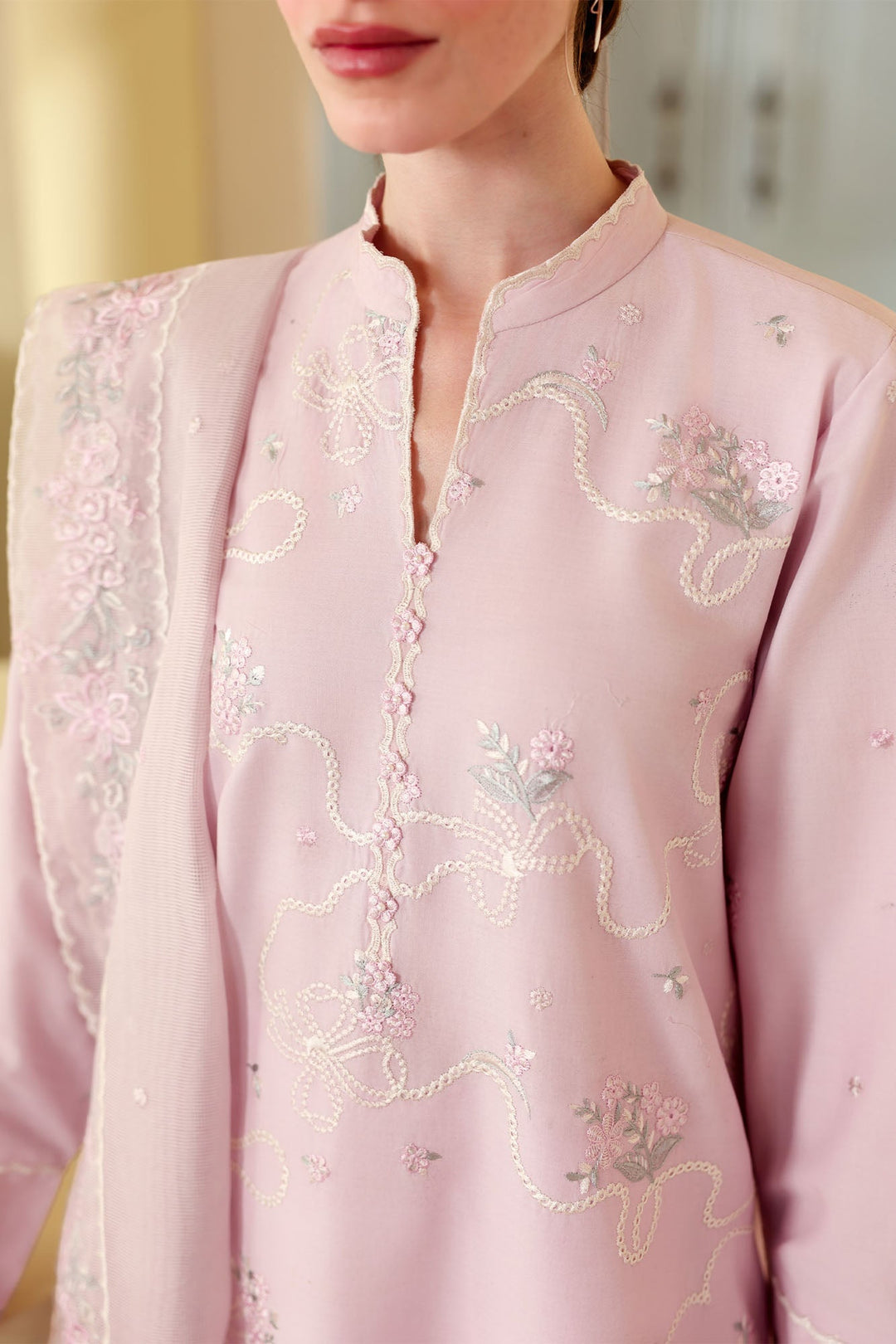 Cross Stitch - Lavender Breeze Printed Lawn Unstitch Suit For Women - 3 Piece