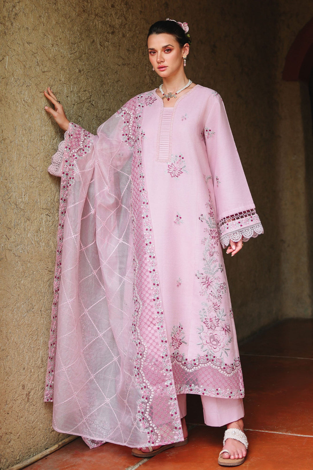 Cross Stitch - Lavender Luxe Lawn Unstitch Suit For Women - 3 Piece