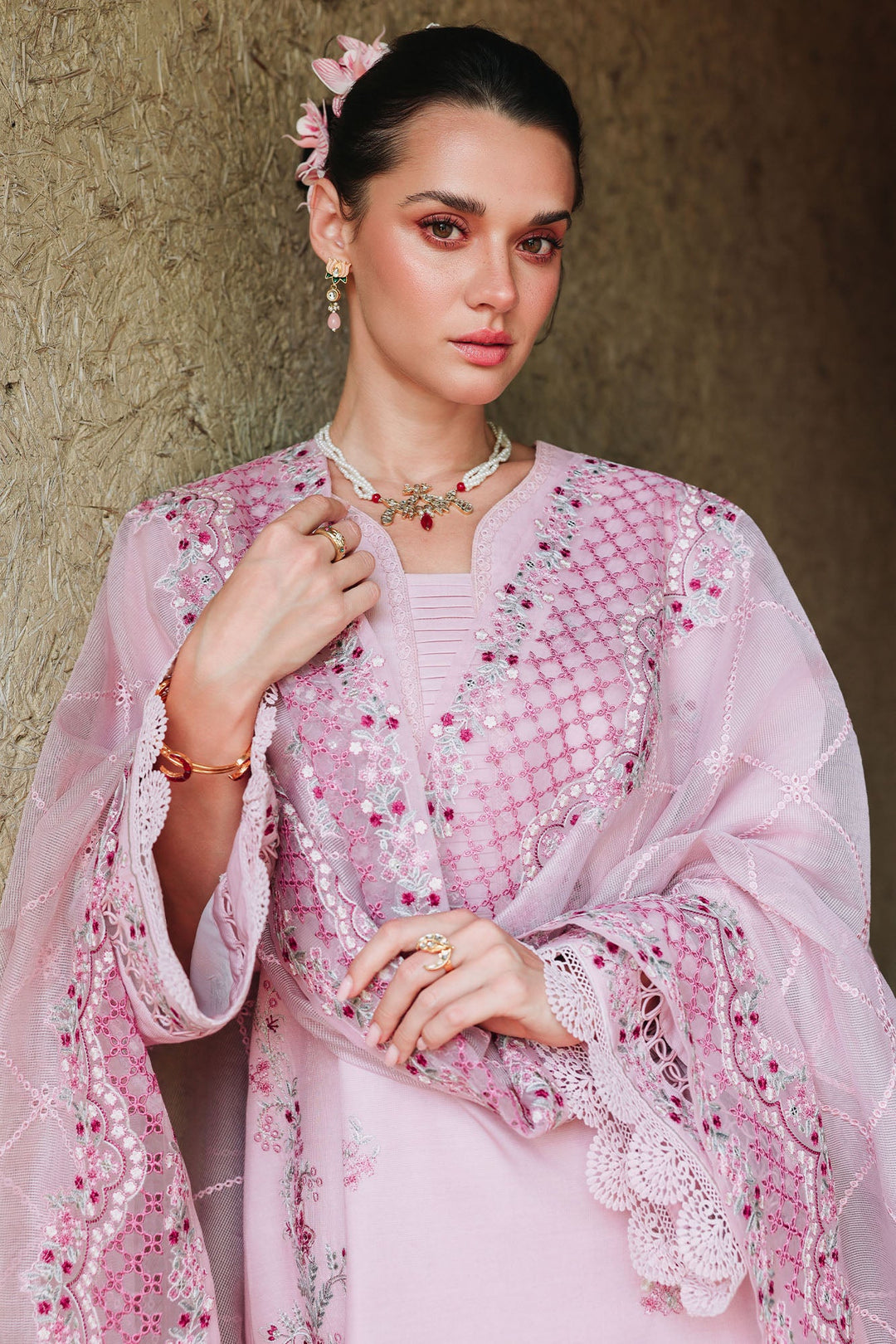 Cross Stitch - Lavender Luxe Lawn Unstitch Suit For Women - 3 Piece