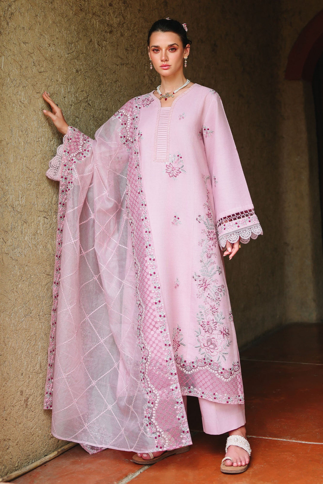 Cross Stitch - Lavender Luxe Lawn Unstitch Suit For Women - 3 Piece