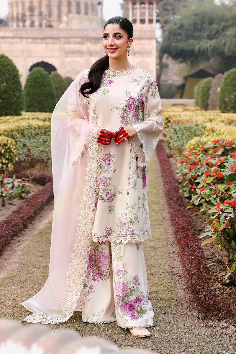 Cross Stitch - Lawn Candy Floss Unstitch Suit For Women - 3 Piece