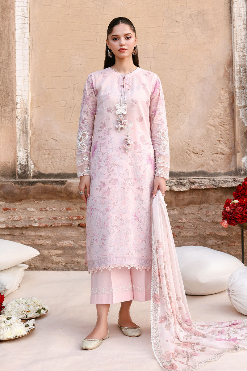 Cross Stitch - Lawn Celeste Flora Unstitch Suit For Women - 3 Piece