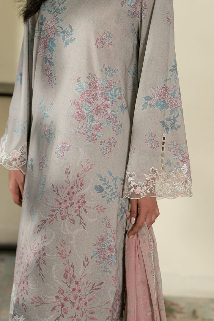 Cross Stitch - Lawn Crystal Splash Unstitch Suit For Women - 3 Piece